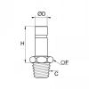 Adaptateur d'orientation encliquetable mâle NPT - LEGRIS 3821 - Plan