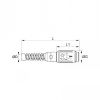 Coupleur à connexion LF3000 avec ressort de protection, profil ARO
 - LEGRIS 410A - Plan