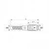 Coupleur à connexion LF3000 avec ressort de protection, profil Européen - LEGRIS 410E - Plan
