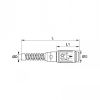 Coupleur à connexion LF3000 avec ressort de protection, profil ISO B - LEGRIS 410U - Plan