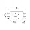 Clapet antiretour inox femelle BSP conique - LEGRIS 4895 - Plan