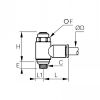 Régleur débit bi-directionnel BSP cylindrique - LEGRIS 7012 - Plan