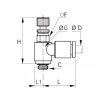 Régleur miniature bi-directionnel BSP cylindrique - LEGRIS 7662 - Plan