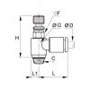 régleur miniature à l'échappement BSP conique NPT - LEGRIS 7665 - Plan