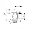 Raccordement taraude bi-directionel BSP cylindrique et métrique - LEGRIS 7812 - Plan