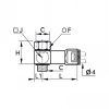Capteur pneumatique LF3000 femelle cylindrique et métrique - LEGRIS 7818 - Plan