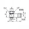Capteur pneumatique femelle/mâle cylindrique - LEGRIS 781A - Plan