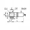 Capteur pneumatique/électrique BSP cylindrique et métrique - LEGRIS 7828 - Plan