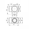 Vanne à purge rapide, femelle BSP - LEGRIS 7899 - Plan