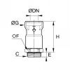 Piquage mâle BSP cylindrique - LEGRIS 7921 - Plan