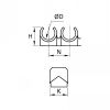 Barrette de clips pour tubes et raccords - LEGRIS CLIP - Plan