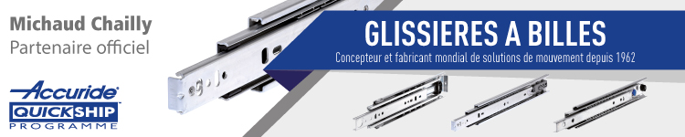 Bandeau Partenaire glissièresà billes Accuride